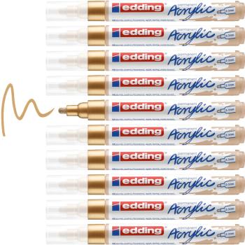 Preview: Edding 5100 Acrylmarker medium reichgold