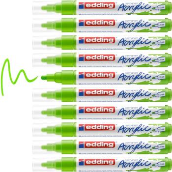Preview: Edding 5100 Acrylmarker medium gelbgrün
