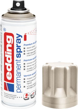 Preview: Edding 5200 Permanent Spray - champagner gold seidenmatt