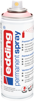 Preview: Edding 5200 Permanent Spray - pastellrosa seidenmatt