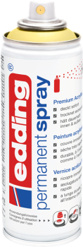 Preview: Edding 5200 Permanent Spray - pastellgelb seidenmatt
