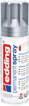 Edding 5200 Permanent Spray - silber seidenmatt