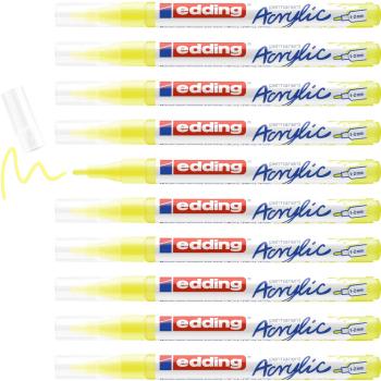 Preview: Edding 5300 Acrylmarker fein neongelb