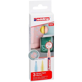 Preview: Edding 751 Paint-Marker 3 Stück Set pastell