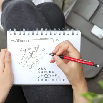 Preview: Faber-Castell Druckbleistift Grip 1347 0.7mm rot