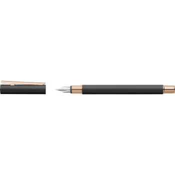 Preview: Faber-Castell Füllhalter Neo Slim Metall schwarz roségold
