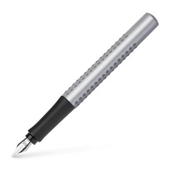 Faber-Castell Füllhalter Grip 2011 Kalligrafie Set silber