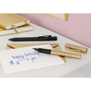 Faber-Castell Grip Edition Füllhalter M + Kugelschreiber XB Geschenkset gold