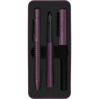 Faber-Castell Grip Edition Füllhalter M + Kugelschreiber XB Geschenkset berry