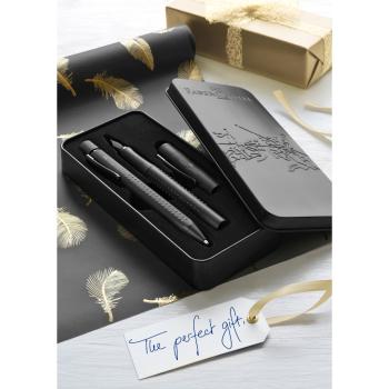 Faber-Castell Grip Edition Füllhalter M + Kugelschreiber XB Geschenkset all black