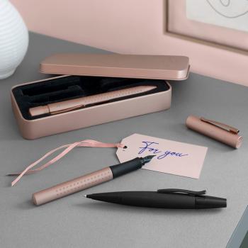 Preview: Faber-Castell Grip Edition Füllhalter M + Kugelschreiber XB Geschenkset rose copper