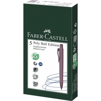 Preview: Faber-Castell Kugelschreiber Poly Ball XB Urban bordeaux