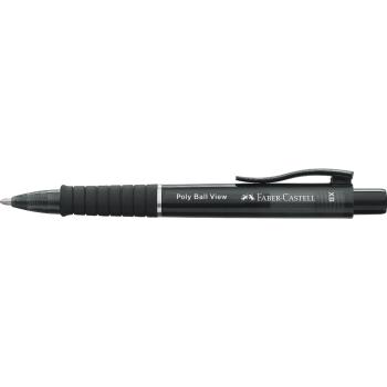 Preview: Faber-Castell Kugelschreiber Poly Ball View XB schwarz