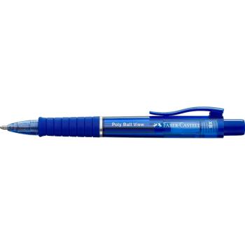 Preview: Faber-Castell Kugelschreiber Poly Ball View XB admiral blue