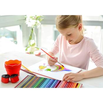 Faber-Castell Wasserbecher Clic&Go rot
