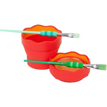Faber-Castell Wasserbecher Clic&Go rot