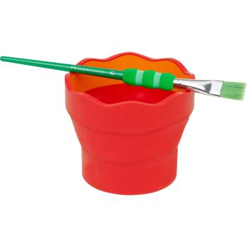 Faber-Castell Wasserbecher Clic&Go rot