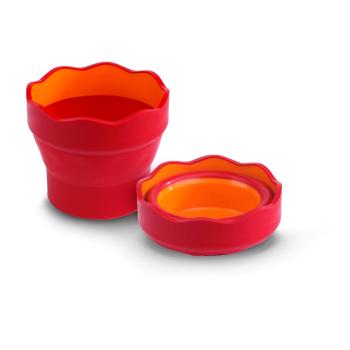 Faber-Castell Wasserbecher Clic&Go rot