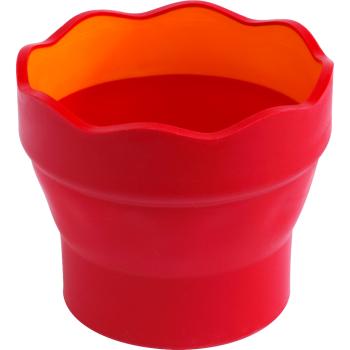 Preview: Faber-Castell Wasserbecher Clic&Go rot