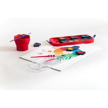 Faber-Castell Wasserbecher Clic&Go rot