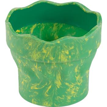 Preview: Faber-Castell Wasserbecher Clic&Go green marble