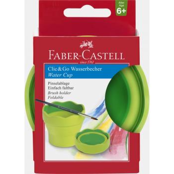 Faber-Castell Wasserbecher Clic&Go hellgrün