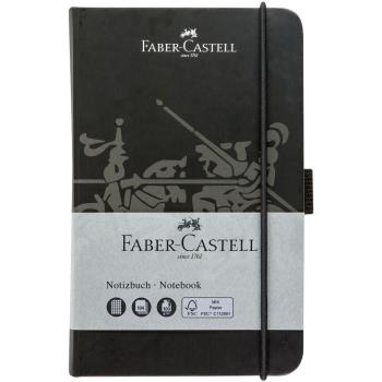 Faber-Castell Notizbuch A6 kariert 194 Seiten schwarz