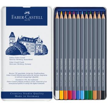 Preview: Faber-Castell Aquarellstifte Goldfaber Aqua 12er Metalletui
