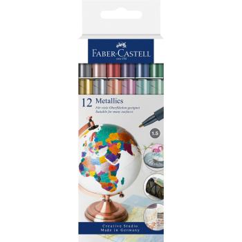 Faber-Castell Metallics Marker 12er Etui