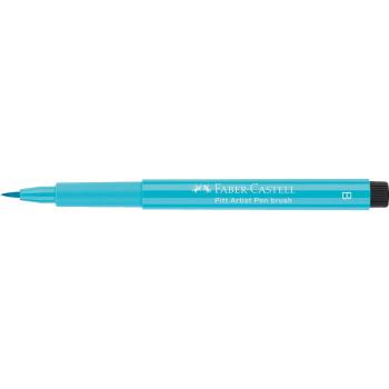Preview: Faber-Castell Pitt Artist Pen Brush Tuschestift 154 kobalttürkis hell