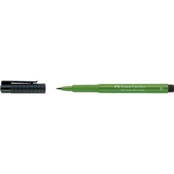 Preview: Faber-Castell Pitt Artist Pen Brush Tuschestift 167 permanentgrün oliv