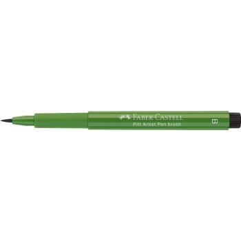 Preview: Faber-Castell Pitt Artist Pen Brush Tuschestift 167 permanentgrün oliv