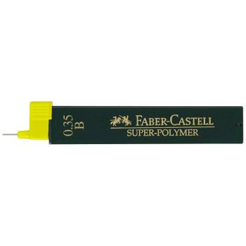 Preview: Faber-Castell 12 Fein-Minen Super-Polymer 0,35 mm B