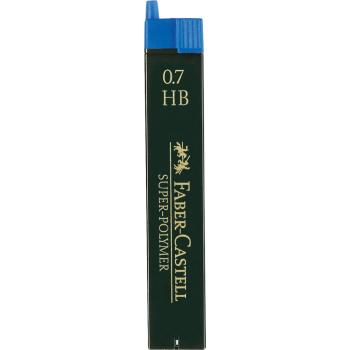 Faber-Castell 12 Fein-Minen Super-Polymer 0,7 mm HB