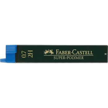Preview: Faber-Castell 12 Fein-Minen Super-Polymer 0,7 mm 2H