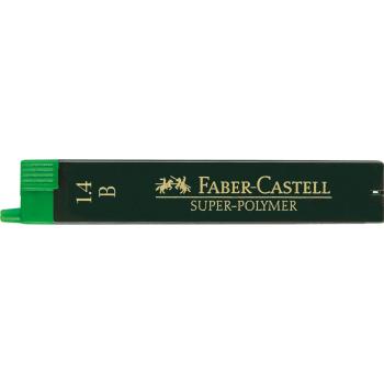 Preview: Faber-Castell 6 Fein-Minen Super-Polymer 1,4 mm B