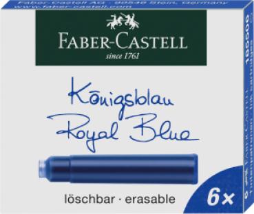 Faber-Castell Standard Tintenpatrone löschbar - königsblau
