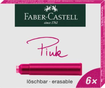 Faber-Castell Standard Tintenpatrone löschbar - pink
