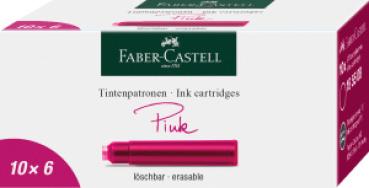 Preview: Faber-Castell Standard Tintenpatrone löschbar - pink