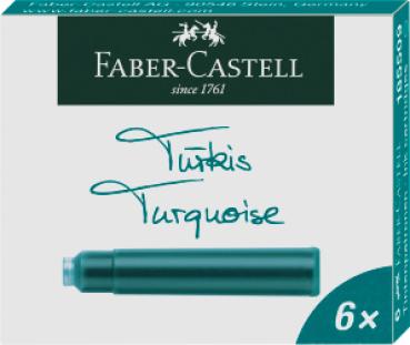 Faber-Castell Standard Tintenpatrone nicht löschbar - turquoise