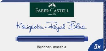 Faber-Castell Großraum Tintenpatrone löschbar - königsblau