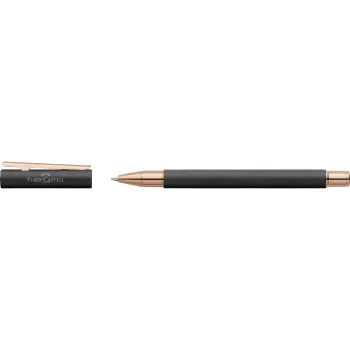 Preview: Faber-Castell Tintenroller Neo Slim Metall schwarz roségold