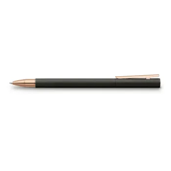 Preview: Faber-Castell Tintenroller Neo Slim Metall schwarz roségold