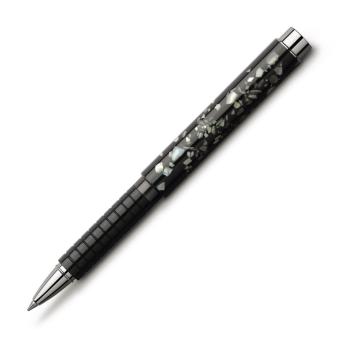 Faber-Castell Tintenroller Basic M perlmutt schwarz