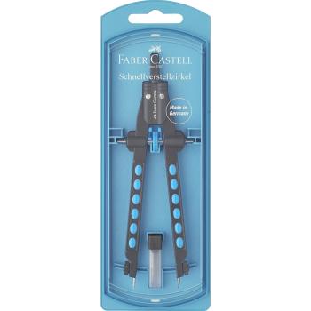 Preview: Faber-Castell Schnellverstellzirkel Factory neon 3-farbig sortiert