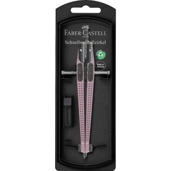 Preview: Faber-Castell Schnellverstellzirkel Grip rose shadows