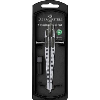 Preview: Faber-Castell Schnellverstellzirkel Grip silber