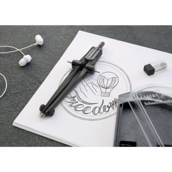 Preview: Faber-Castell Schnellverstellzirkel Stream black stone