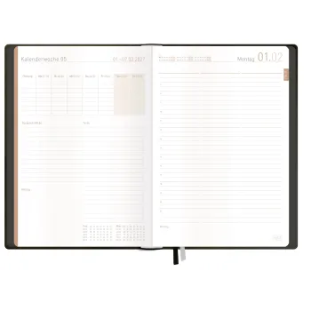 Preview: Häfft Organizer Maxi A4+ Day by Day Black-Edition 2027