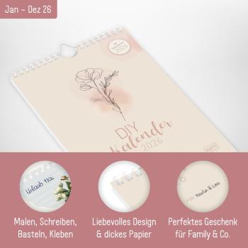 Preview: Häfft Bastelkalender A5+ Blush 2026